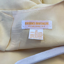 Load image into Gallery viewer, Brooks Brothers Springtime Yellow Butter Linen Sleeveless Maxi Button Back Dress