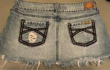 Load image into Gallery viewer, Hint Jeans Paris Hilton Style Low Rise Micro Mini Skirt Size 7