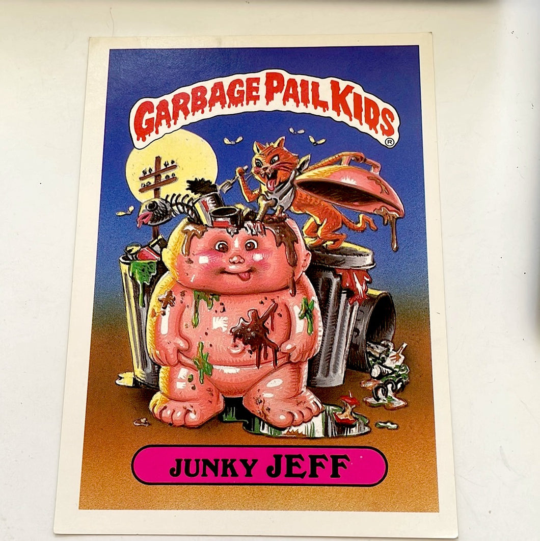 Junky Jeff Garbage Pail Kids Jumbo Giant Stickers